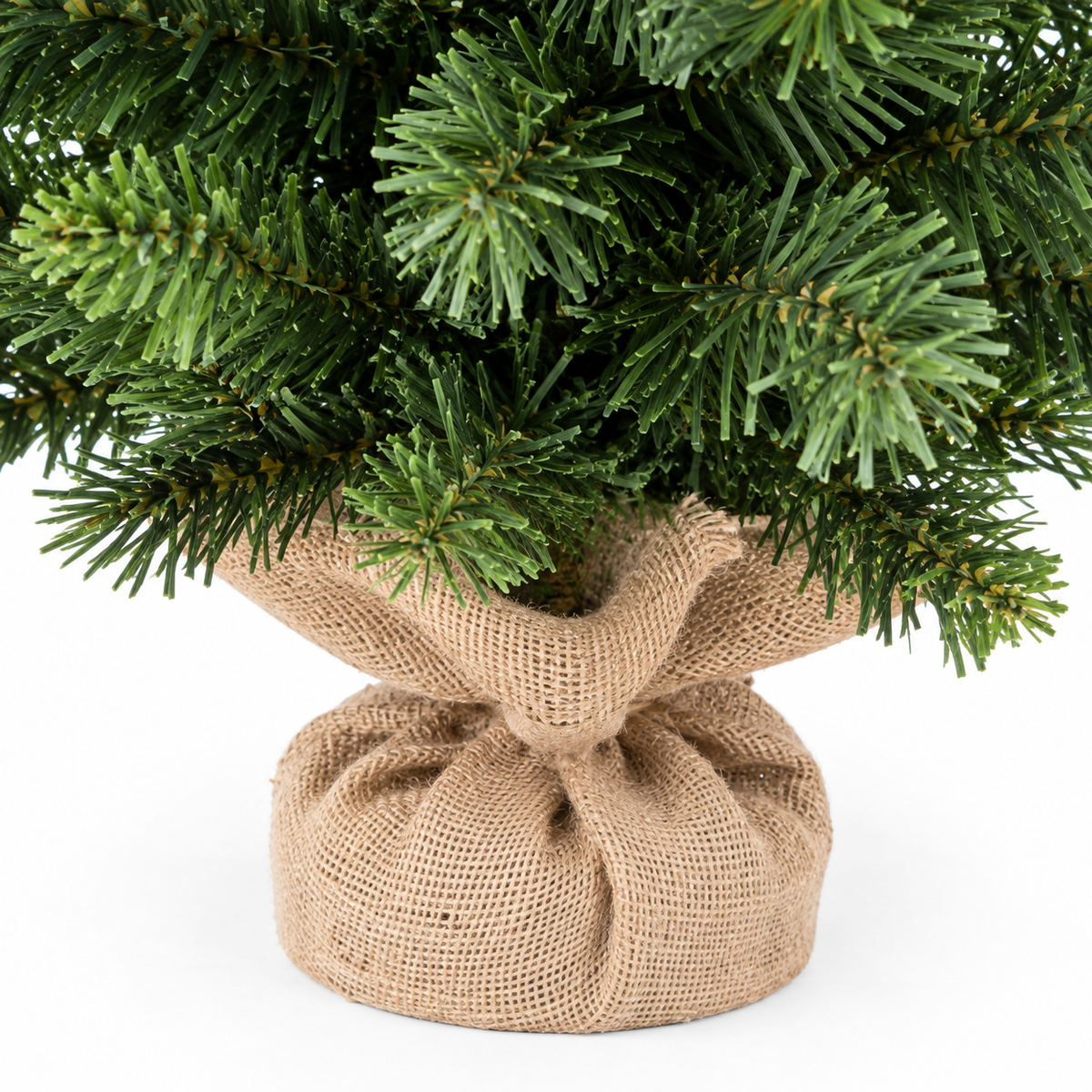 Sapin Cabane des Bois vert branches espacées jute | Sapin Élégance