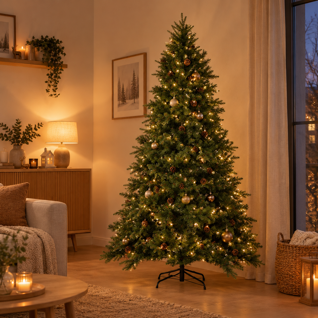Sapin Clairière vert dense pommes de pin extérieur | Sapin Élégance