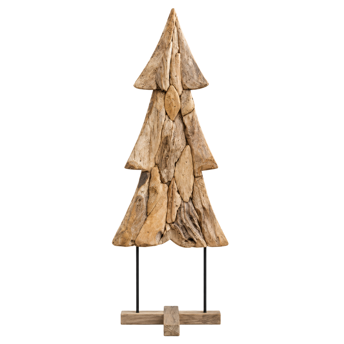 Sapin Bois de Teck sculpture brut sur pied | Sapin Élégance