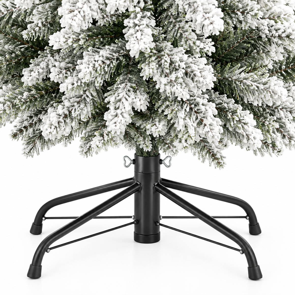 Sapin Crystal floqué dense silhouette élancée | Sapin Élégance