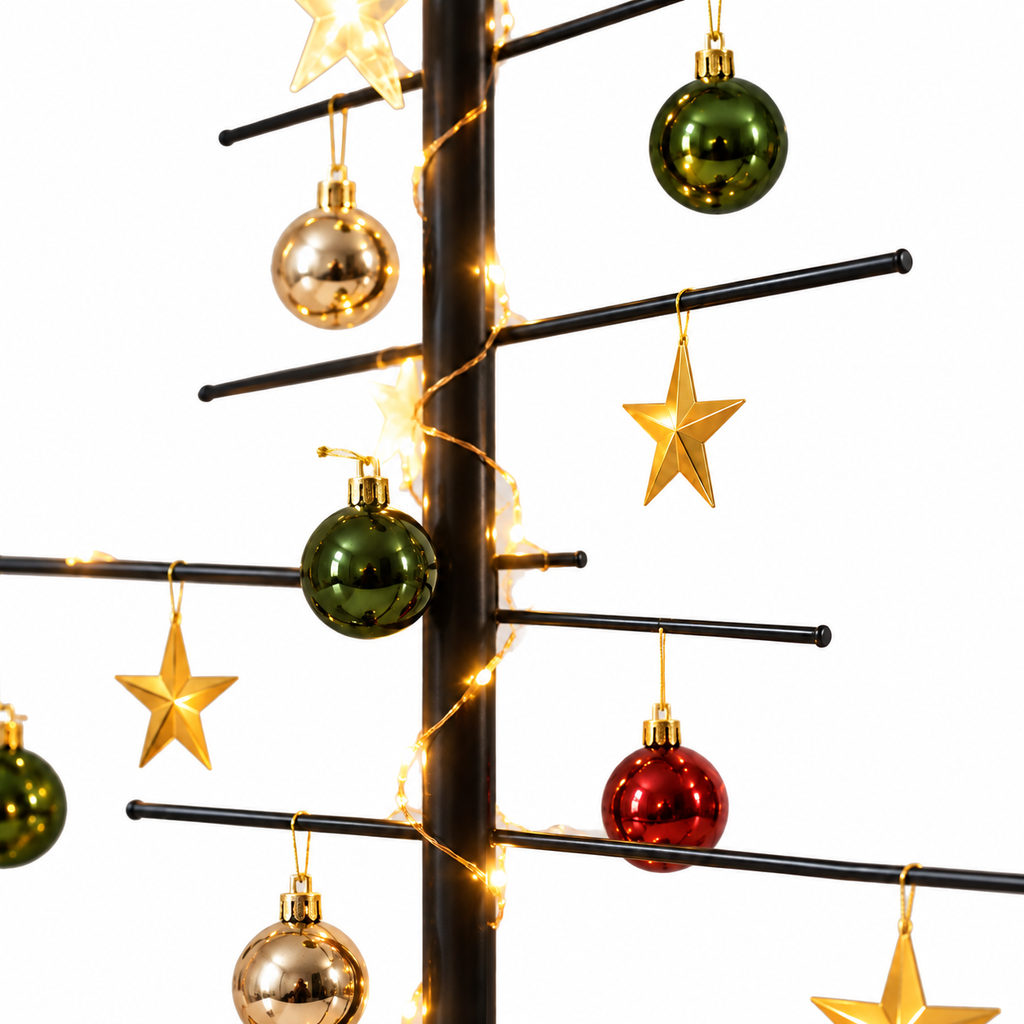 Sapin Épuré structure métal minimaliste | Sapin Élégance