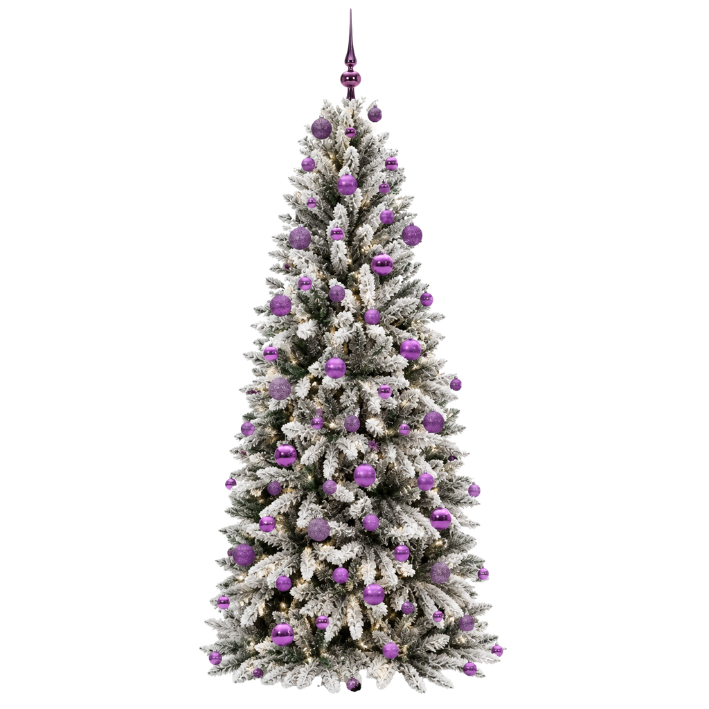 Sapin Nordik Floqué Lumineux 180cm | Sapin Élégance