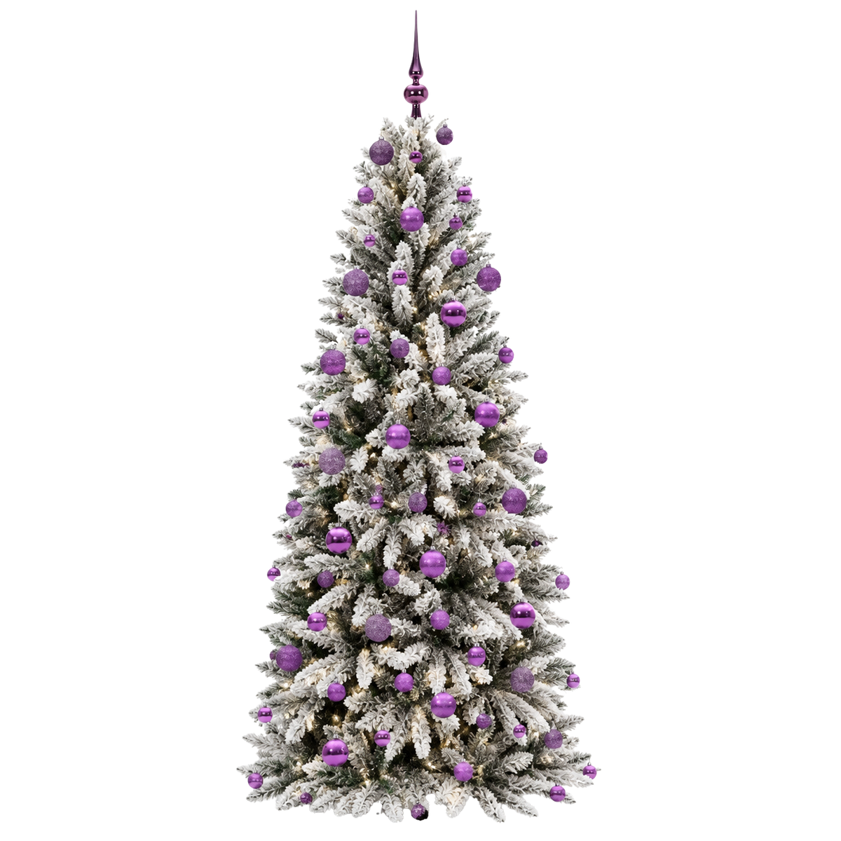 Sapin Nordik Floqué Lumineux 180cm | Sapin Élégance
